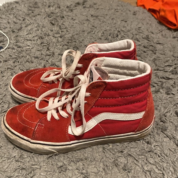 RED HIGH TOP VANS!! - Picture 3 of 5